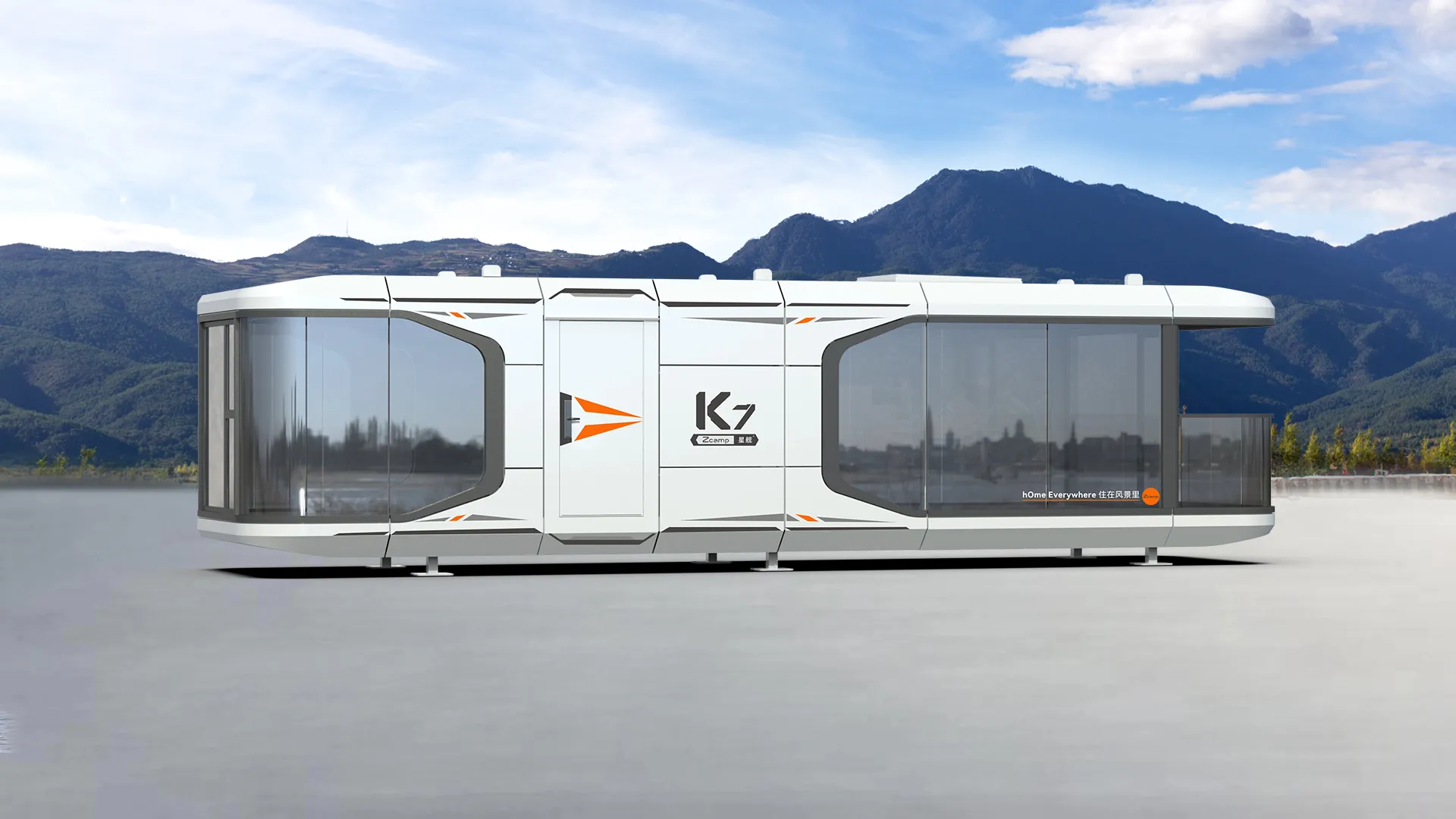 Vista exterior del modelo K7 Harmony con diseño equilibrado