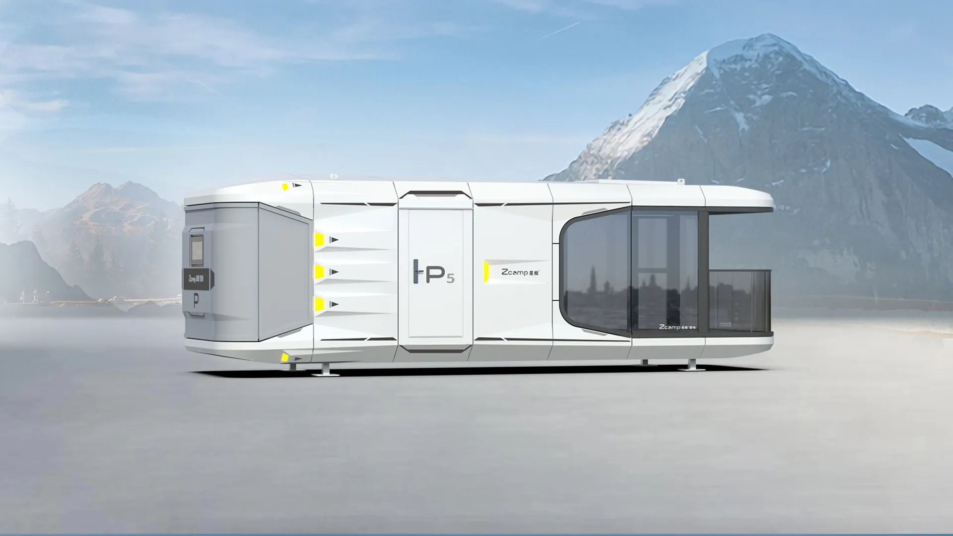 Vista exterior del modelo P5 Compact con diseño minimalista